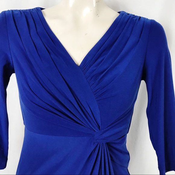 Adrianna Papell surplice twist midi dress 2P. B148 - Picture 2 of 8